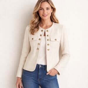 Talbots Classic Wool-Blend Jacket Size 4